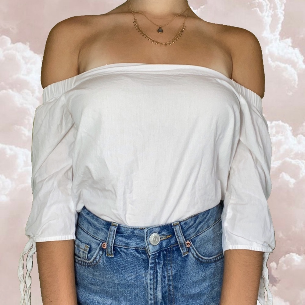 Off-The-Shoulder White Top